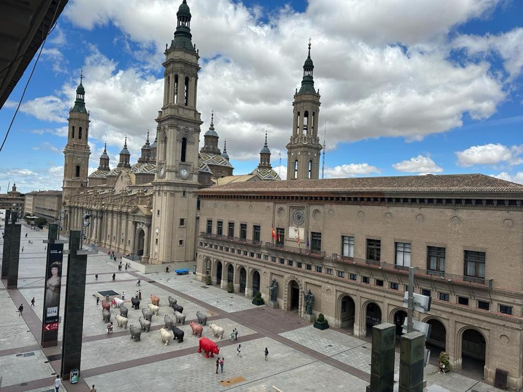 Apartamento Dos Torres Plaza Del Pilar - Con Vistas A La Basilica Zaragoza Exterior foto